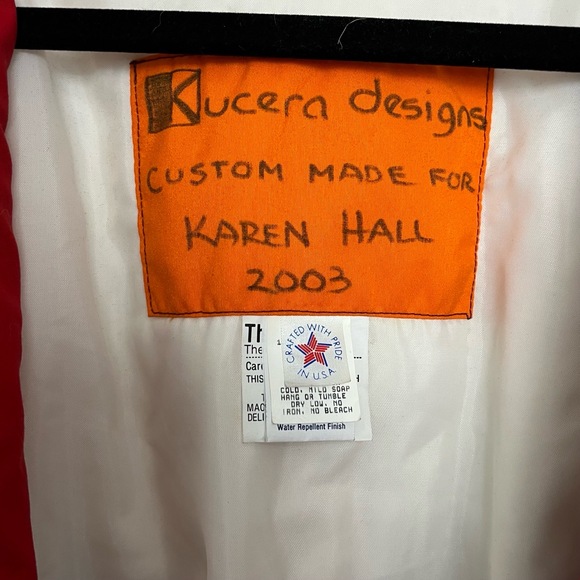 Vintage Custom Ski Suit Colorblock Fulllength Hooded Zipper Pockets Belt Size S - Picture 9 of 13